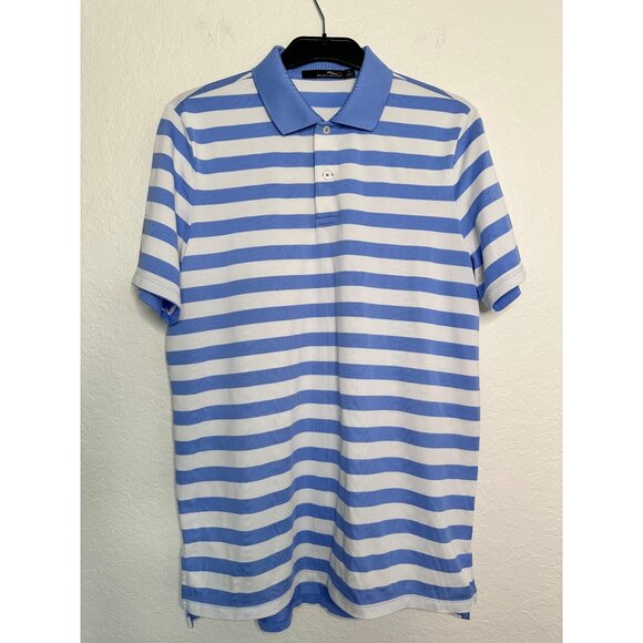 Ralph Lauren X Black Label Men's Polo Stripe Shirt Size M Blue/White NWOT - Picture 1 of 4